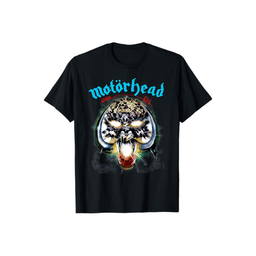 Camiseta negra Motörhead con diseño de calavera.