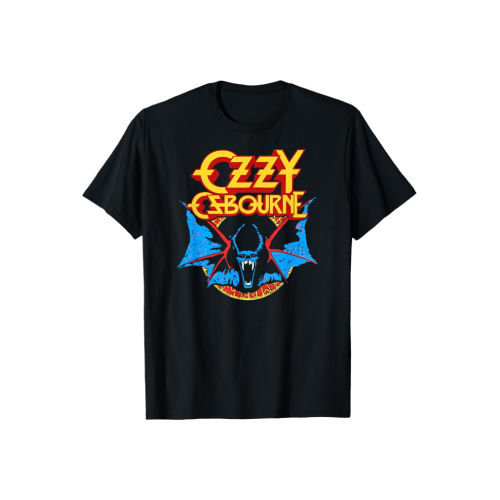 Camiseta negra con diseño Ozzy Osbourne