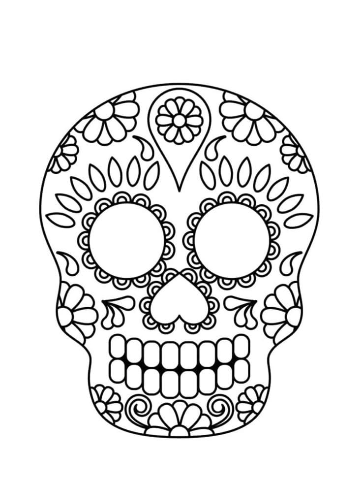 Dibujos de Calaveras para Colorear