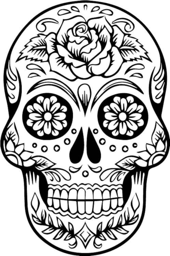 Dibujos de Calaveras para Colorear