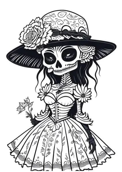 Dibujos de Calaveras para Colorear